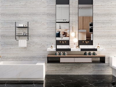 Modern sink bathroom combination model