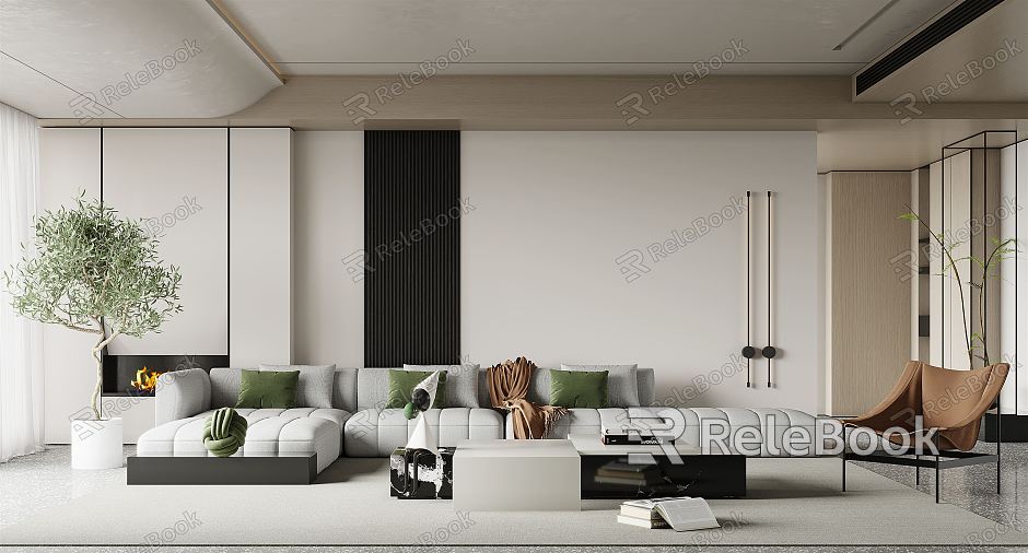 modern living room model