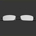 Stylish Rimless Eyeglasses Featuring Metal Frame And Black Temples Modern Design