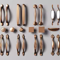 Light Luxury Handle Door Handle 3d model