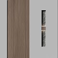 Modern Wall Panel Designs With Wooden Texture White Panels Gray Stripes And Grid Patterns 3d model