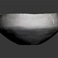 Rustic Gray Ceramic Bowl With Rough Texture For Home Furniture Decor