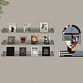 Modern Wall Shelf Bookshelf 3d model