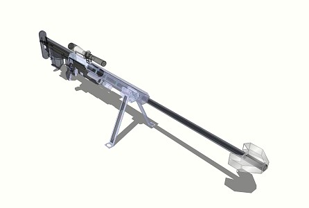 Modern Gun Toy Gun Arms Barrett Sniper Rifle 3d model