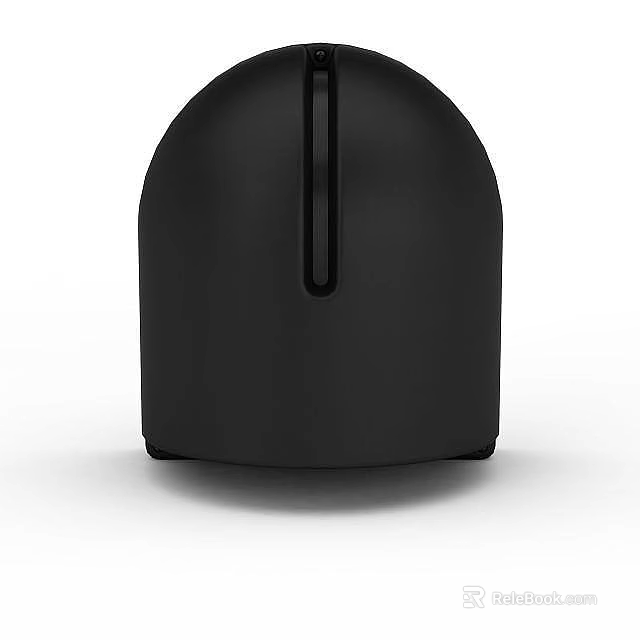 Sleek Black Modern Locker with Vertical Line Detail and Smooth Finish 3d model 