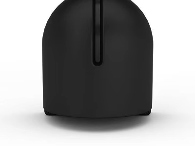 Sleek Black Modern Locker with Vertical Line Detail and Smooth Finish 3d model