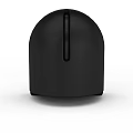 Sleek Black Modern Locker with Vertical Line Detail and Smooth Finish
