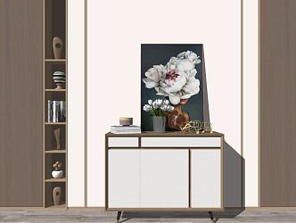 Modern Side Cabinet Entrance Cabinet Decoration 3d model