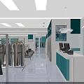 Modern Clothing Store Interior With Bright Lighting Clothing Racks And Fashion Apparel