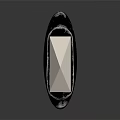 Tactical Military Knife With Sharp Metal Blade Black Handle On Reflective Surface