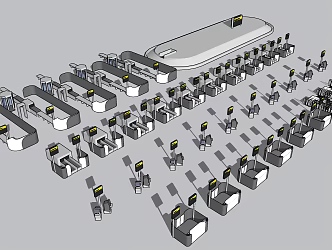 Modern security machine 3d model