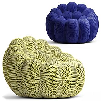 Roche Bobois Rochburg Single Sofa 3d model