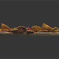 Delicious Mexican Food on Square Tray With Avocado Slices Red Onion And Crispy Tortilla Chips