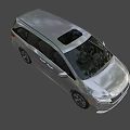 Silver Honda MPV Car With Family Friendly Design Sleek Exterior And Alloy Wheels