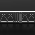 Various Decorative Railing Designs With Different Intricate Patterns And Styles 3d model