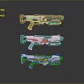 Sci-fi Pistol Game Pistol Sci-fi Firearms Sci-fi Game Gun Game Firearms Game Gun 3d model