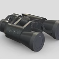 Professional Black Binoculars With Ergonomic Design Adjustable Focus Wheel And Rubber Grip