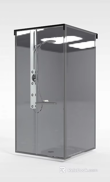 Modern Metal Locker With Secure Lock And Sleek Design For Storage Solution 3d model 