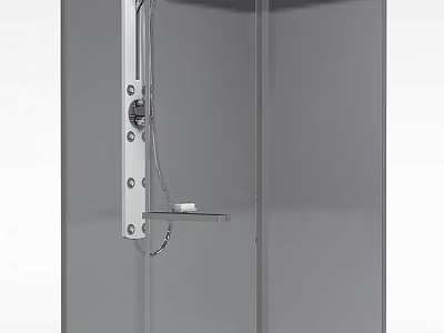 Modern Metal Locker With Secure Lock And Sleek Design For Storage Solution 3d model