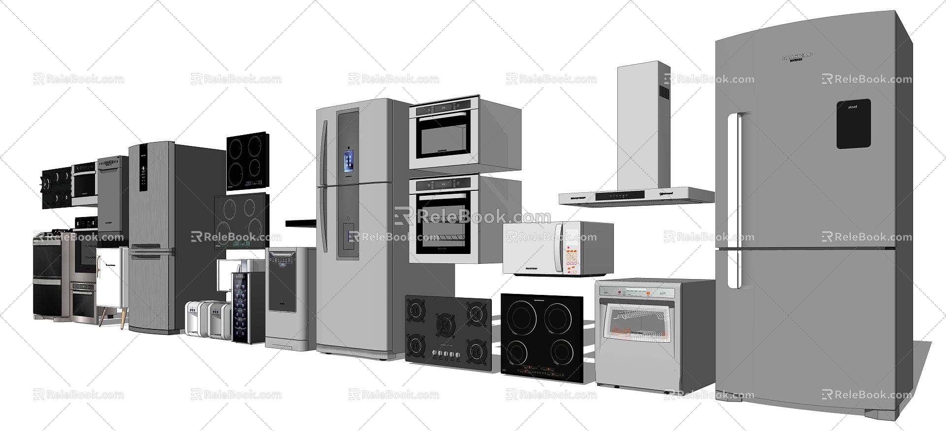 Modern Appliances Home Appliances Combination 3d model