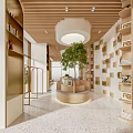 modern library 3d model