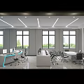 Modern Monitoring Room Featuring Large Digital Screen Multiple Computer Monitors Data Charts and Ergonomic Workstations