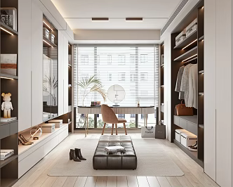 Modern Cloakroom 3d model