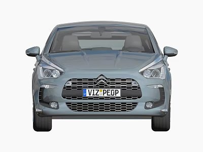 Citroën Car Front View With Stylish Grille Headlights And Modern Exterior Design 3d model