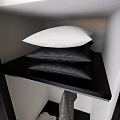 Modern Wardrobe With Sliding Doors Shelves Drawers And Storage Items Like Hat And Bag