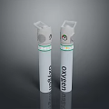White Cylindrical Inhaler Devices With Green Ring And uSkyNo greenSkyNo Labels