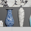 New Chinese-style Ceramic Vase 3d model