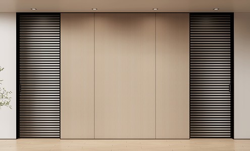 Modern sliding door 3d model