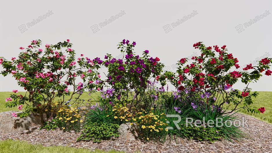 Modern Bougainvillea Vines model