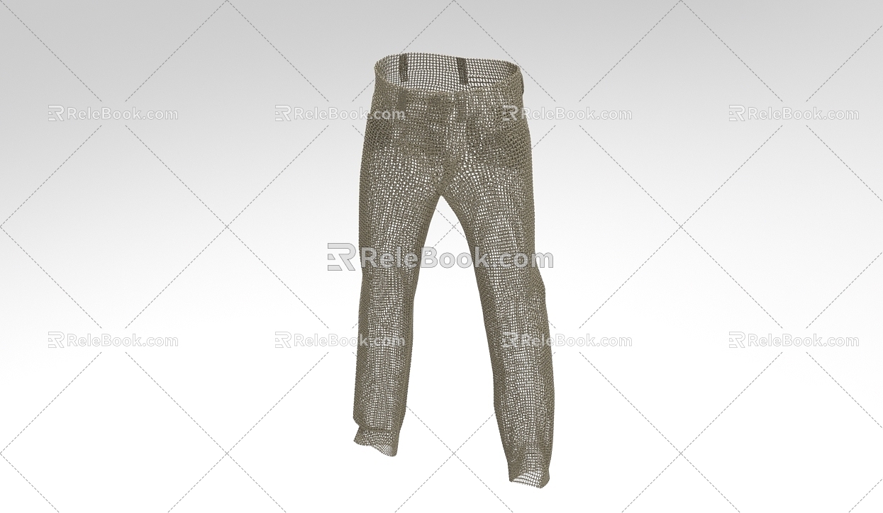 clothes pants shape home clothing 1032 3d model