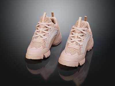 Modern sneaker Women sneaker Women Casual Shoes 3d model