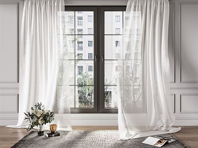 Modern Curtain Combination model