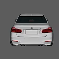 White BMW Sports Sedan With Sleek Design Alloy Wheels And Brown Leather Seats