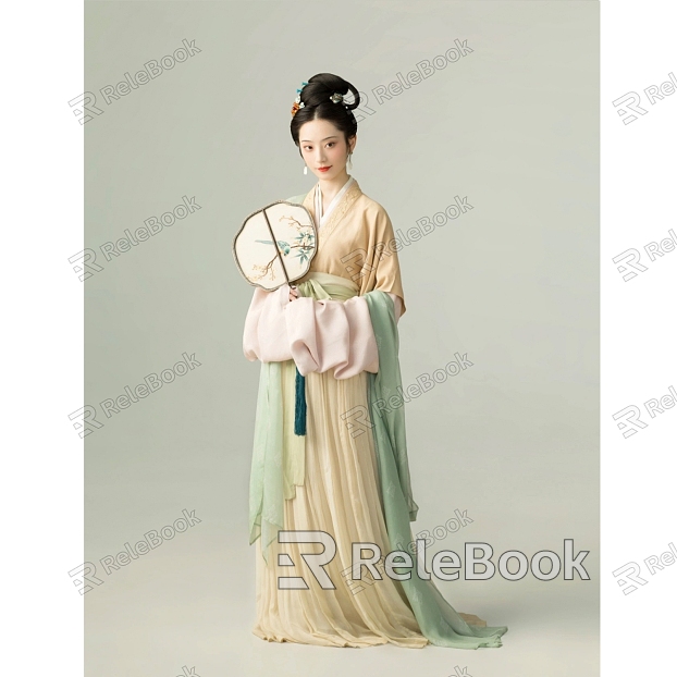 Chinese woman costume beauty costume beauty model