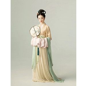 Chinese woman costume beauty costume beauty 3d model