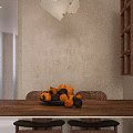 Cozy Living Dining Area Interior With Beige Sofa Armchair Coffee Table Green Plants Sunlight