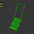 Modern Weeder Lawn Mower Lawn Mowing Machine Mechanical Tools Garden Tools 3d model
