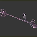Professional Handheld Metal Detector With Circular Search Coil Digital Display And Ergonomic Handle