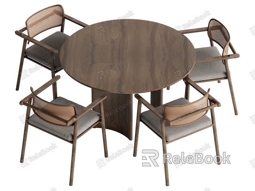 New Chinese Dining Table and Chair Combination model