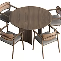 New Chinese Dining Table and Chair Combination 3d model
