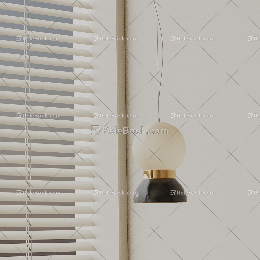 Modern chandelier 3d model