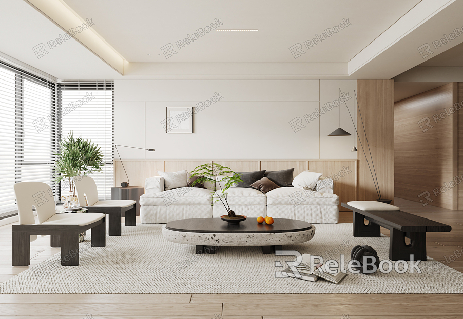 modern living room model