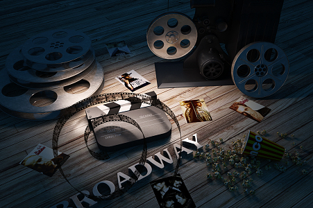 Modern Film Accessories 3d model