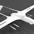 Drone reconnaissance aircraft military drone combat drone 3d model