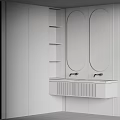 Modern sink double sink 3d model