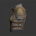 Intricate Medieval Weapon Armor Breastplate With Metal Build And Golden Ornaments